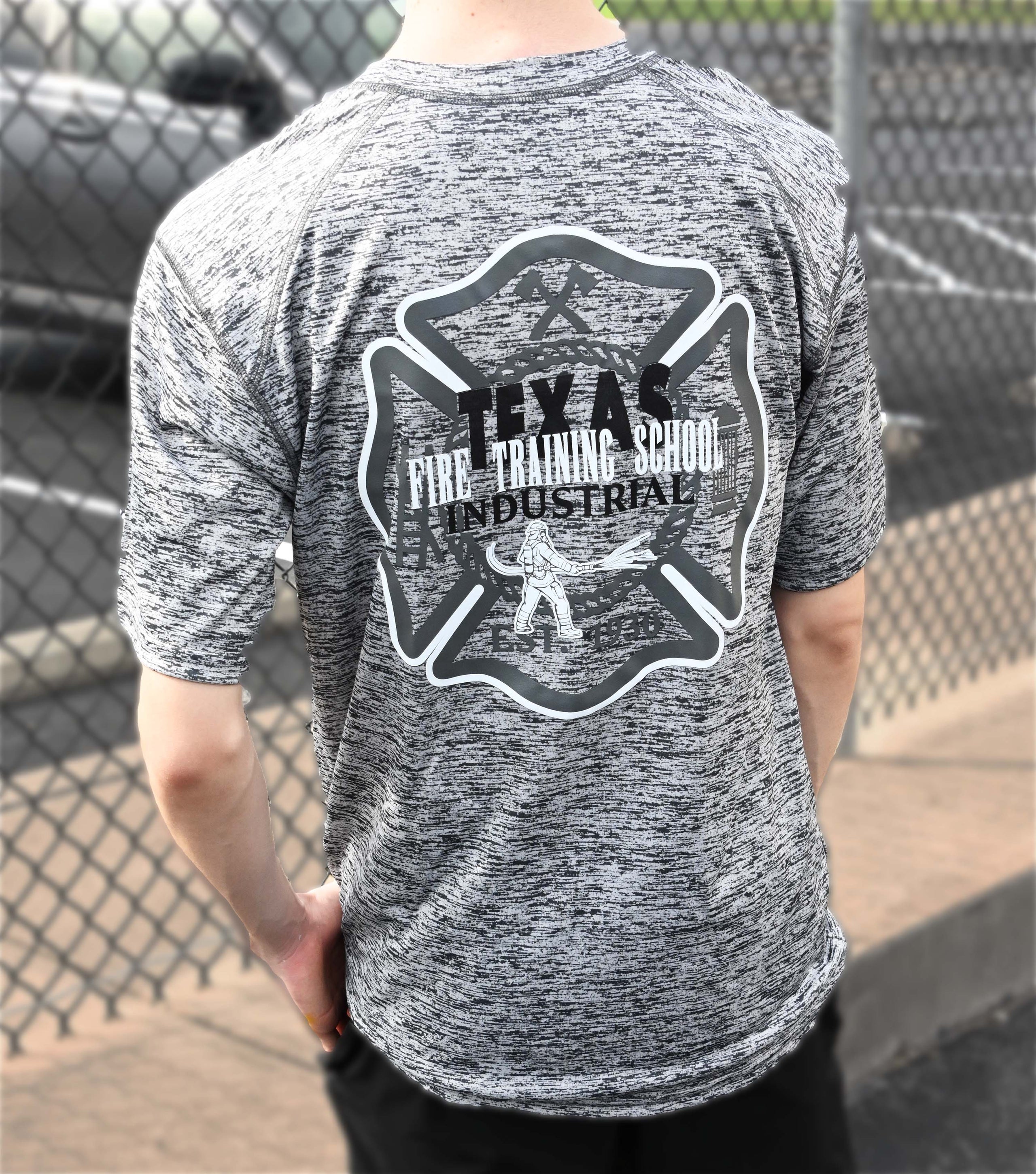 Heather Dri-Fit Barker Grey Industrial Productions Design |